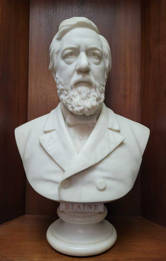 Bust of James G Blaine